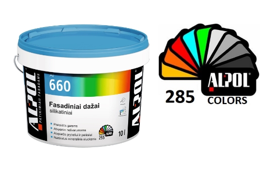 Silikatiniai fasado dažai ALPOL AF 660 10L paveikslėlis