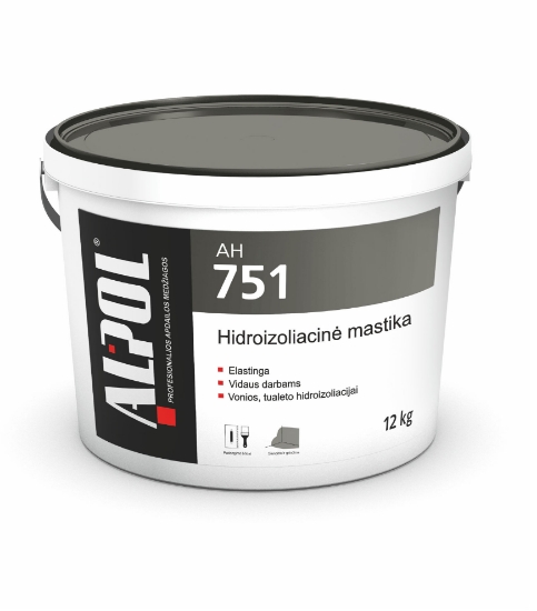 Hidroizoliacinė tepamoji membrana ALPOL AH 751 12 Kg paveikslėlis