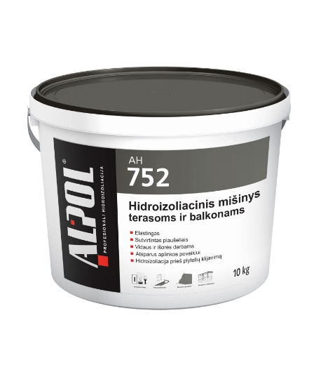 Hidroizoliacija terasoms ir balkonams ALPOL AH 752 10 Kg paveikslėlis