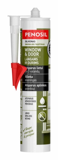 Silikono sandariklis Penosil Windows & Door (elastingas) 290 ml paveikslėlis