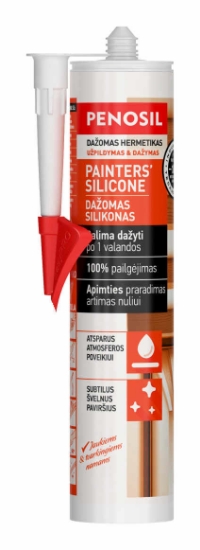Dažomas silikoninis sandariklis Penosil Painters silikone (greitai džiustantis) 310 ml paveikslėlis