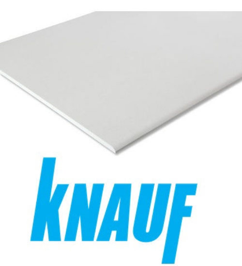 Standartinė gipskartonio plokštė KNAUF White A (GKB) 12,5x1200x3000mm (paletėje 60 vnt.) paveikslėlis