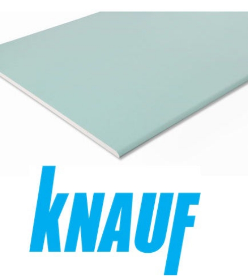 Impregnuota gipskartonio plokštė KNAUF Green H2 (GKBI) 12,5x1200x3000mm (paletėje 60 vnt.) paveikslėlis