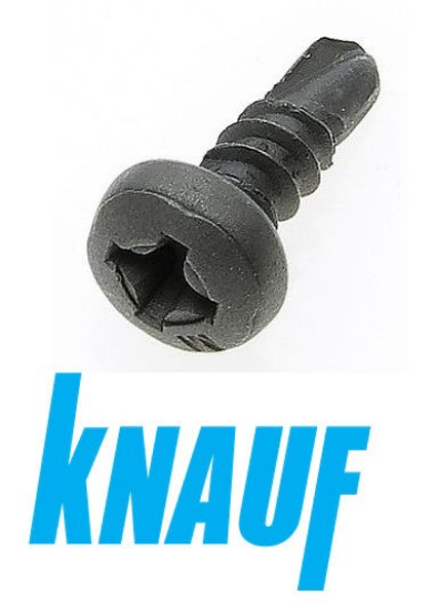 Savisriegis profiliams tvirtinti metalas-metalas su grąžteliu KNAUF LB 3,5 mm ilgis 16mm (pakuotė 1000 vnt.) paveikslėlis