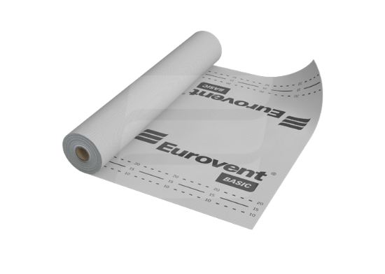 Difuzinė stogo plėvelė Eurovent Basic (rulonas 75m2) paveikslėlis