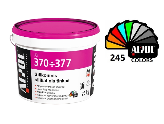 Silikatinis silikoninis struktūrinis (dekoratyvinis) tinkas ALPOL AT 372 2,0 mm (Samanėlė) 25 Kg paveikslėlis