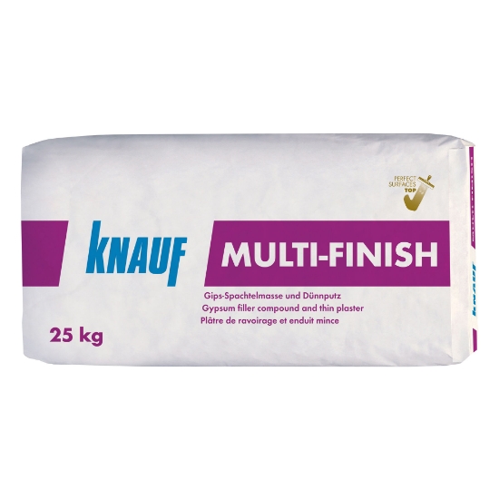 Plonasluoksnis gipsinis glaistas KNAUF MULTI-FINISH 25 kg  paveikslėlis