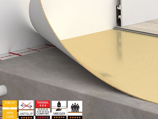 Paklotas šildomoms grindims MULTIPROTEC LVT 1.4mm paveikslėlis