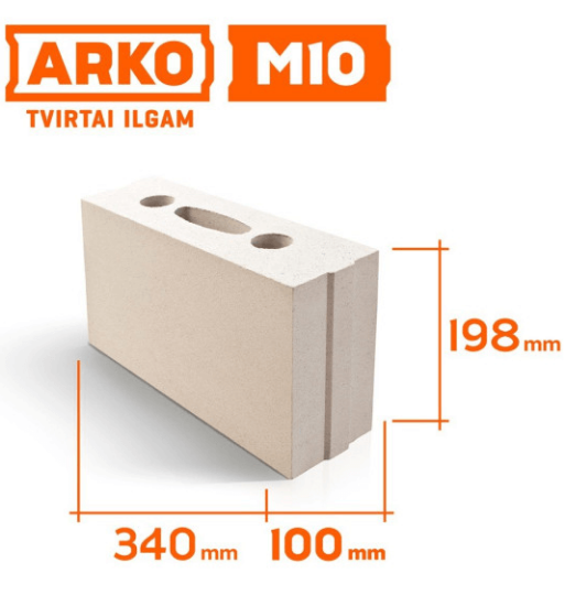Silikatiniai blokeliai ARKO M10 paveikslėlis